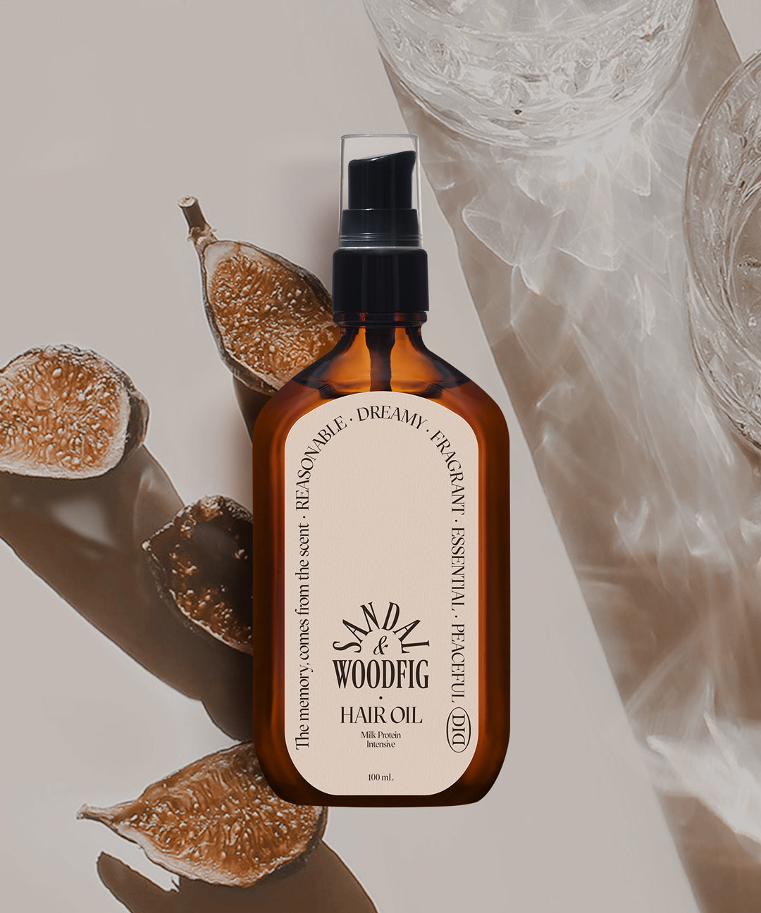 piyonna Odid Milk Protein Perfume Hair Oil Sandalwood Fig Hair Body Care Hair Care