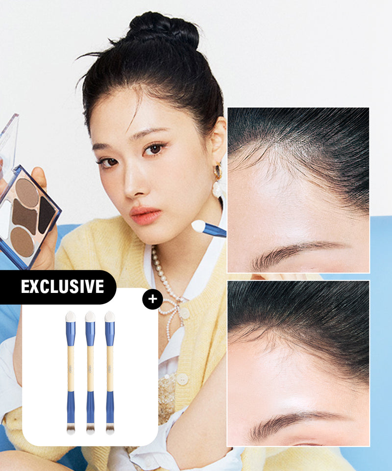 piyonna Oddid Artist Hair Concealer Palette+Dual Brush 5 in 1 Makeup Base Makeup Concealer