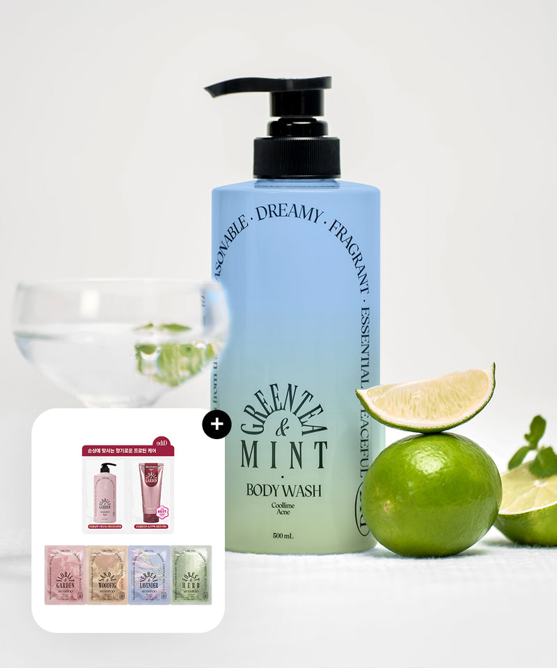 piyonna Oddid Acne Coollime Acne Body Wash Green Tea Mint 500ml Hair Body Care Body Care Body Wash