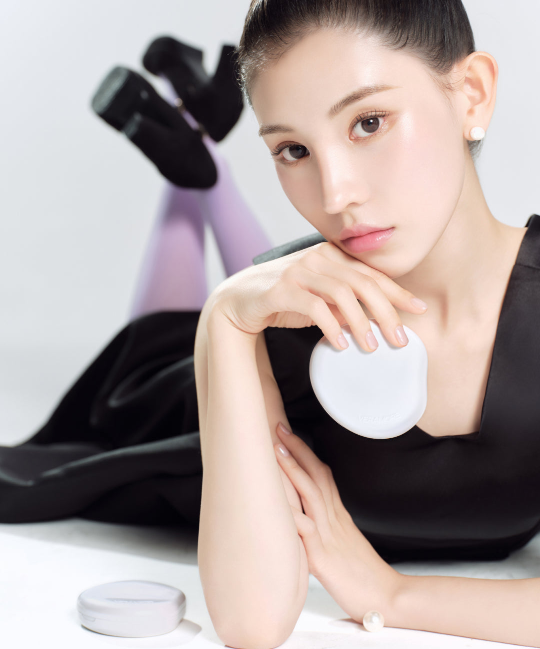 piyonna Glow Tone-Up Sun Cushion Purple Soin de la peau Solaire Cushion & Poudrier solaire