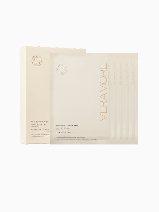 piyonna Brightening Tone-Up Mask Pack 5 Sheets Face Mask Sheet Mask