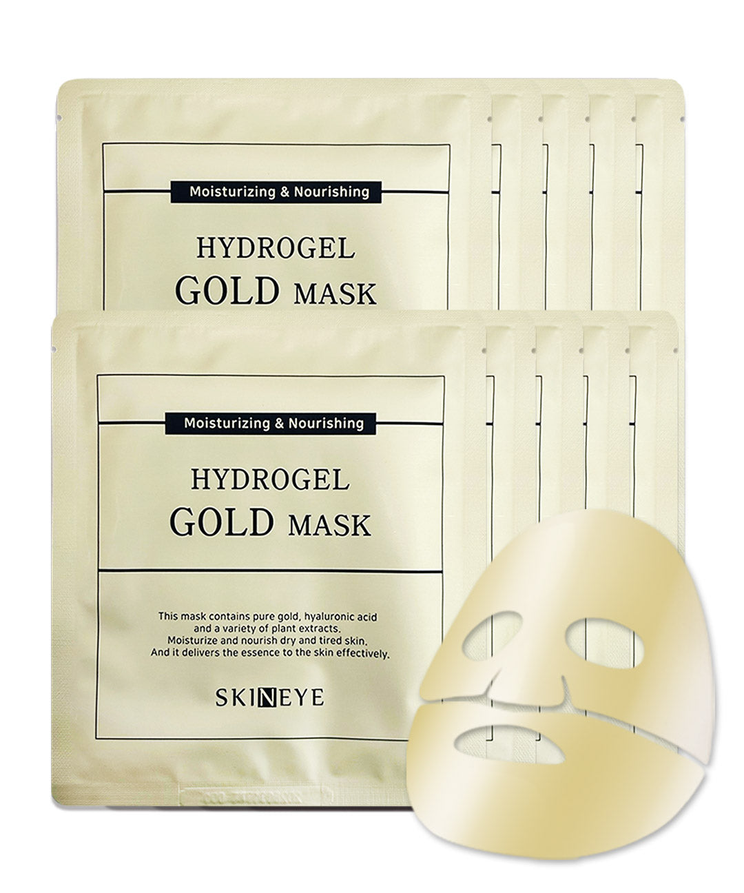 piyonna Hydrogel Gold Mask 10 Sheets Face Mask Sheet Mask