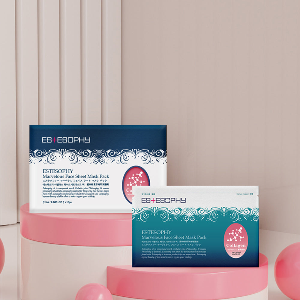 piyonna Estesopy Marvelous Face Sheet Mask Collagen 1 Sheet Masque Masque visage