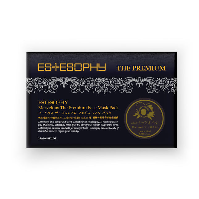 piyonna Estesopy Marvelous The Premium Face Sheet Mask Coconut Oil 12P Masque Masque visage