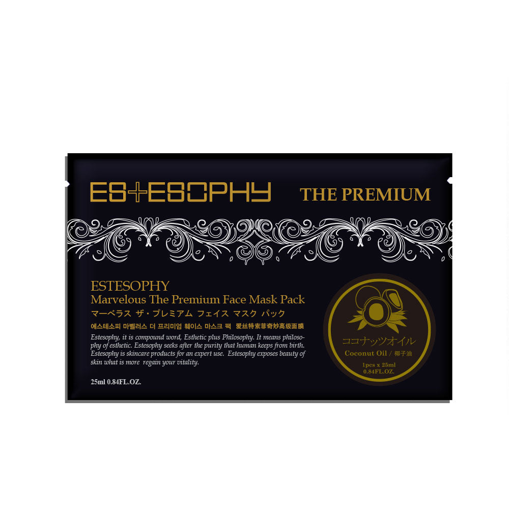 piyonna Estesopy Marvelous The Premium Face Sheet Mask Coconut Oil 1 Sheet Masque Masque visage