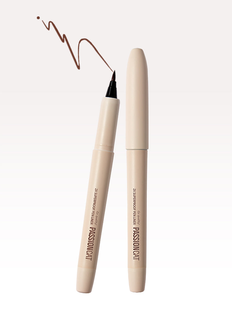 piyonna 2X Superproof Pen Eyeliner Strong Fixing Gentle Maquillage Yeux Eyeliner