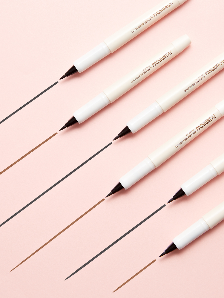 piyonna 2X Superproof Pen Eyeliner Strong Fixing Gentle Maquillage Yeux Eyeliner