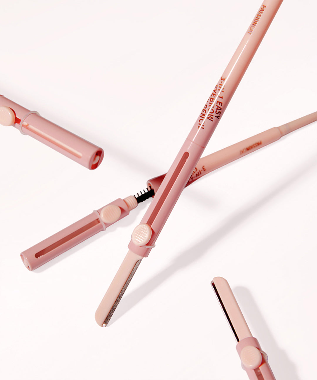 piyonna Fashion Cat 3 IN 1 Easy Eyebrow Crew Pencil Makeup Eye Makeup Eyebrow