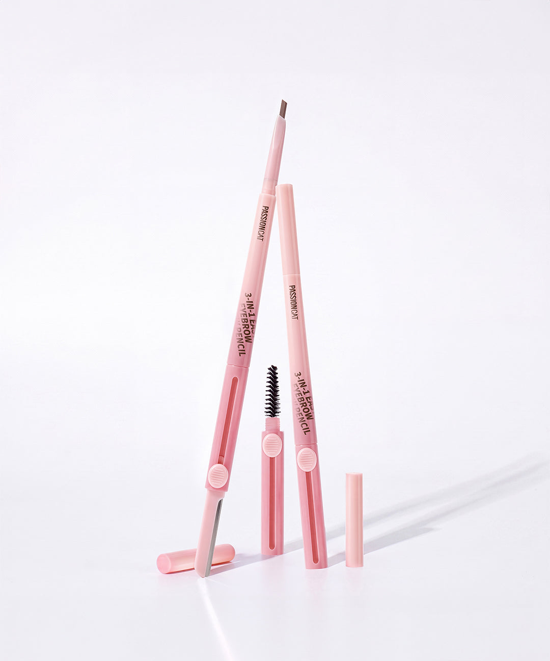 piyonna Fashion Cat 3 IN 1 Easy Eyebrow Crew Pencil Makeup Eye Makeup Eyebrow