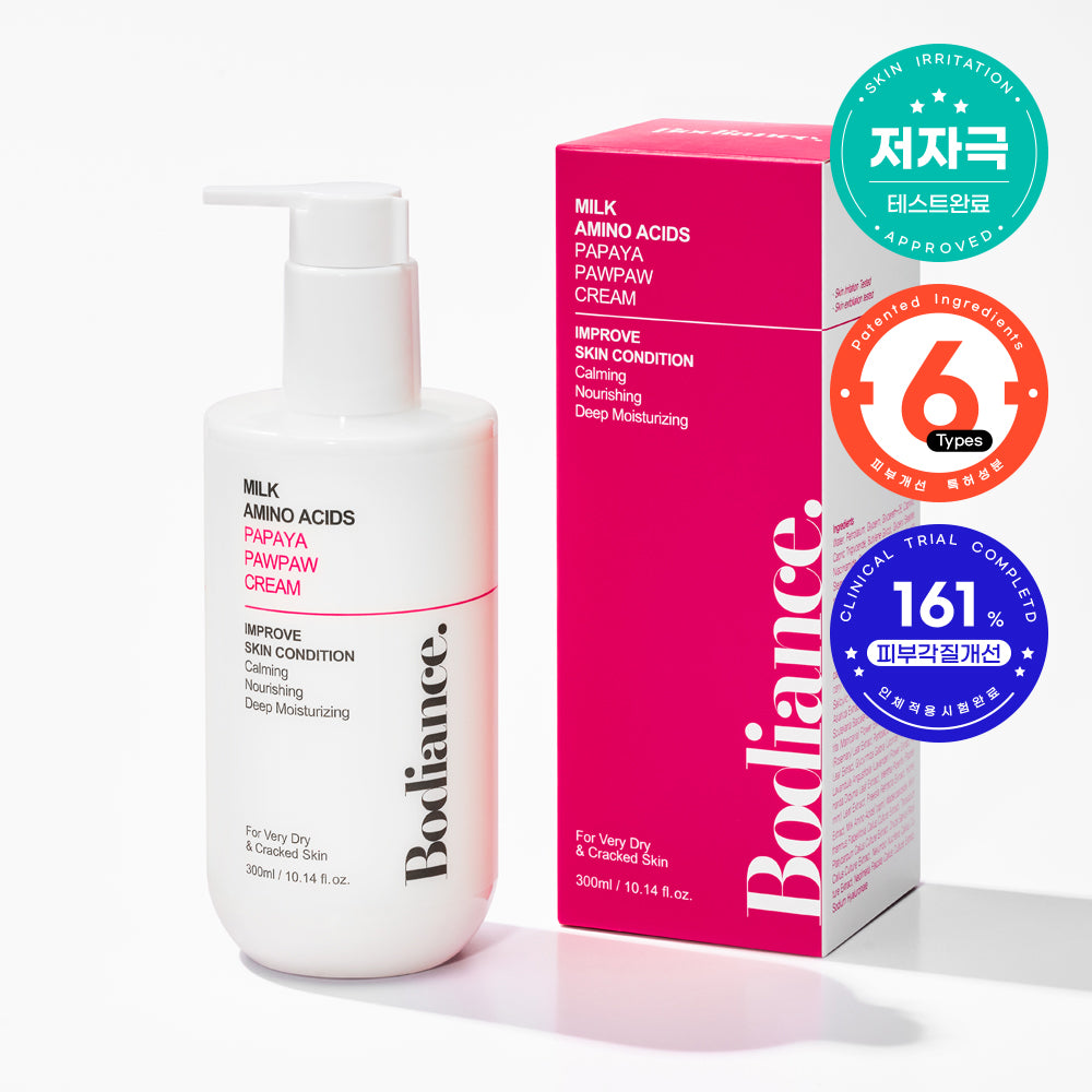 piyonna Bodience Milk Amino Acid Papaya Popo Body Cream 300ml Corps & Cheveux Soin du corps Lait & Crème corps