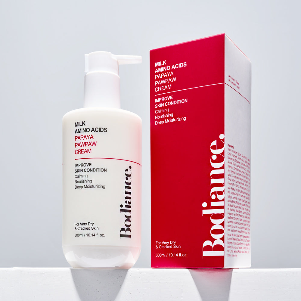 piyonna Bodience Milk Amino Acid Papaya Popo Body Cream 300ml Corps & Cheveux Soin du corps Lait & Crème corps