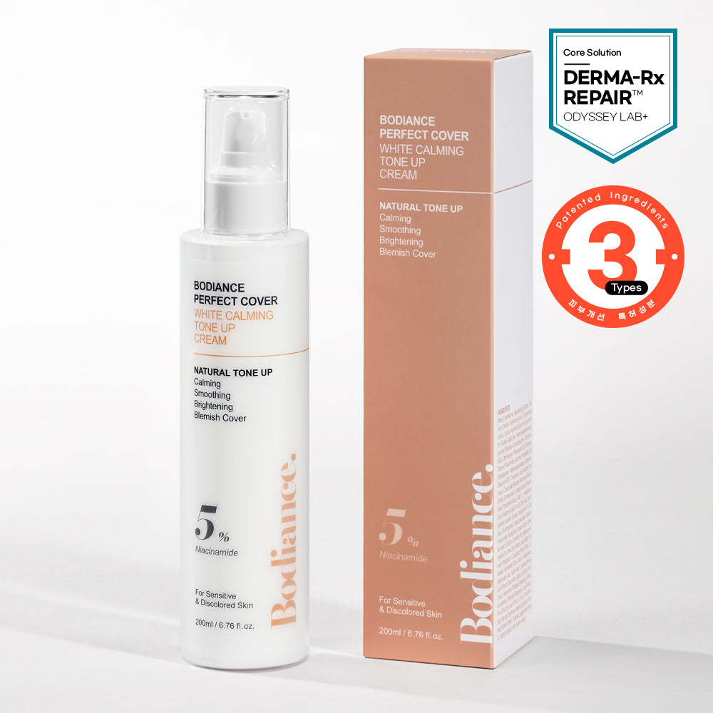 piyonna Bodience Perfect Cover White Calming Tone Up Cream 200ml Soin de la peau Lotion Crème