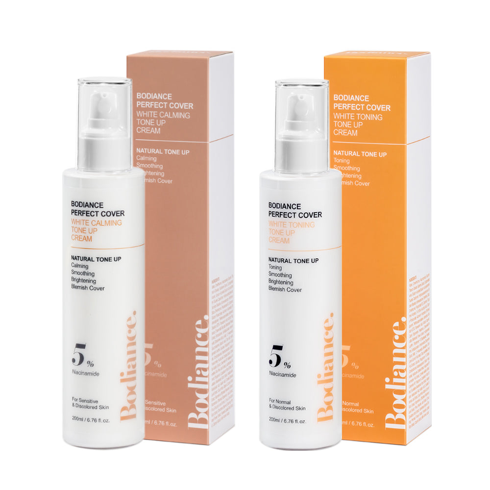 piyonna Bodiance Perfect Cover White Calming Toning Tone Up Cream – Crème corps apaisante effet tone-up 200 ml Maquillage Teint Base de teint