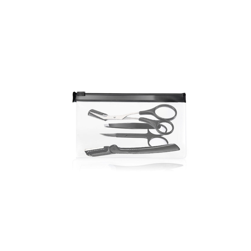 piyonna Mondrow Portable Eyebrow Grooming Kit 4 Pieces Makeup Beauty Tools Makeup Brush