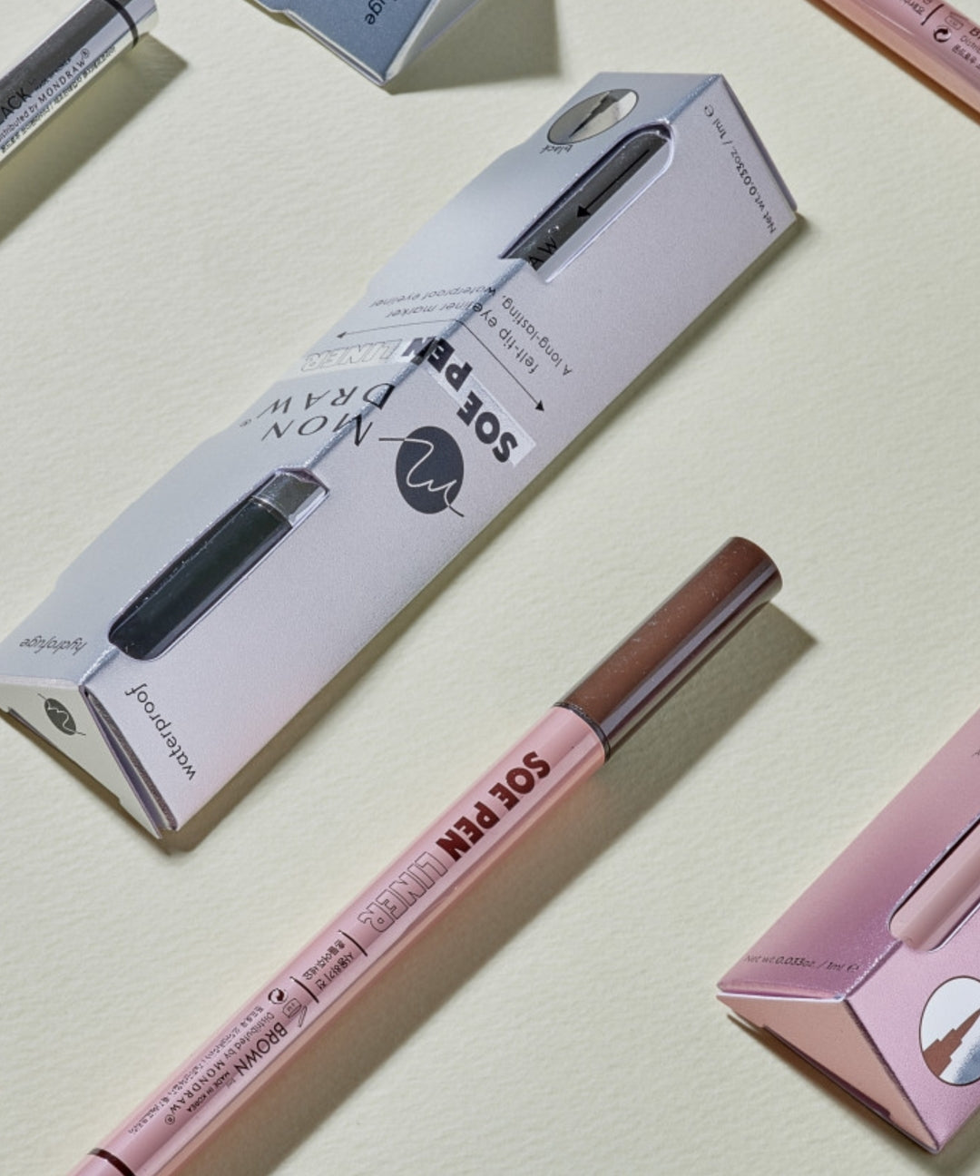 piyonna Mondrow Soy Pen Liner Smudge-Proof Brush Pen Eyeliner Black Brown Makeup Eye Makeup Eyeliner