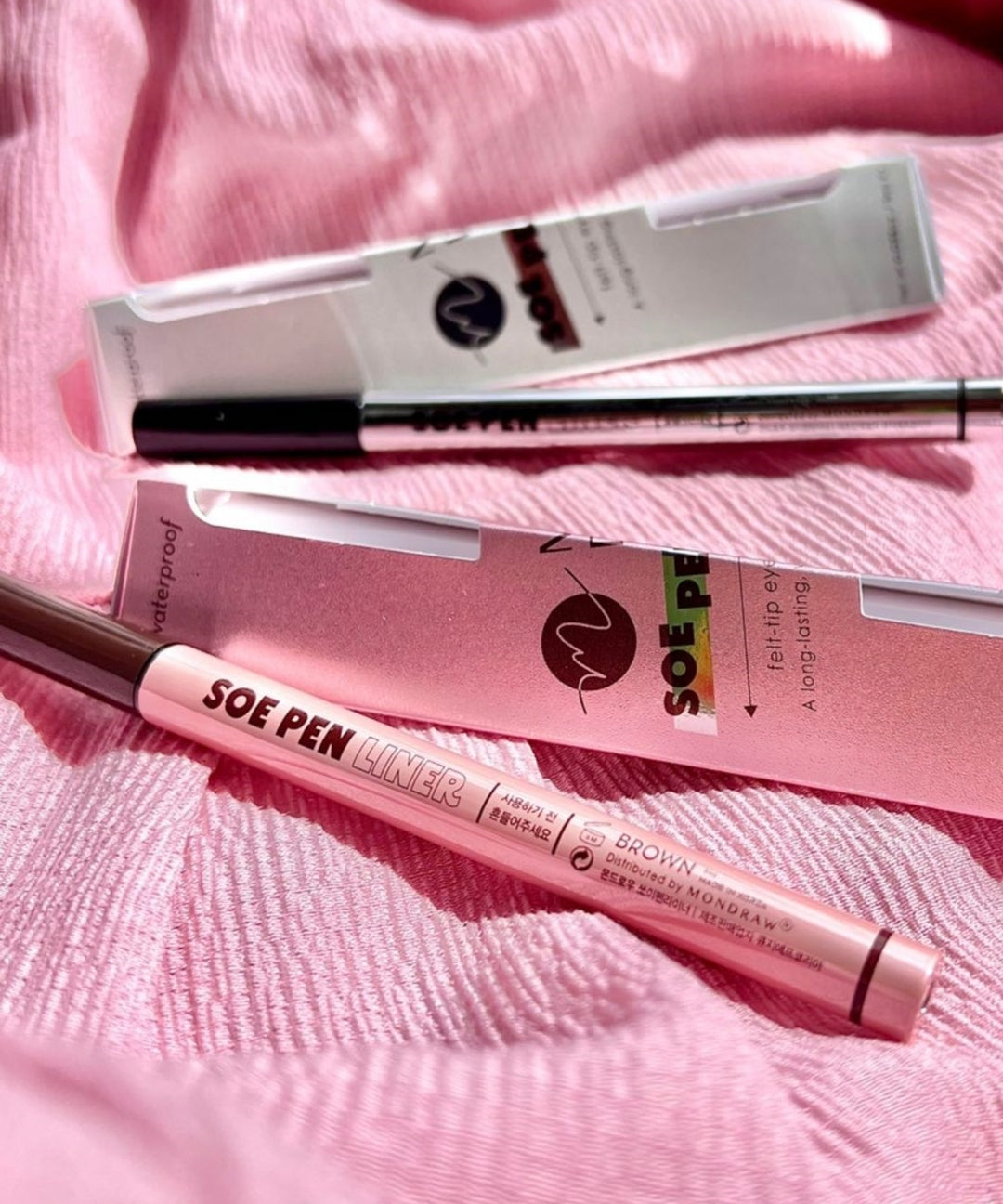 piyonna Mondrow Soy Pen Liner Smudge-Proof Brush Pen Eyeliner Black Brown Makeup Eye Makeup Eyeliner