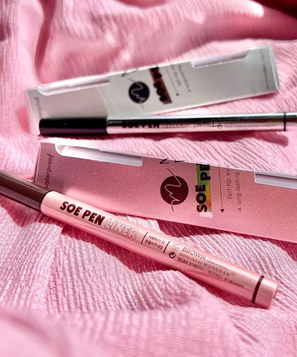 piyonna Mondrow Soy Pen Liner Smudge-Proof Brush Pen Eyeliner Black Brown Maquillage Yeux Eyeliner
