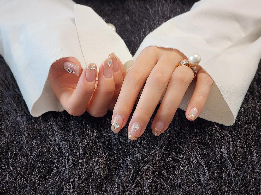 piyonna Volume Parts Nail Stickers 10pcs Gel Nail Wedding Cubic Maquillage Ongles Faux ongle & Sticker