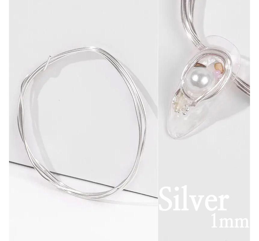 piyonna Flexible Nail Wire 1mm Gold Silver DIY Maquillage Ongles Soin & Outils pour ongles