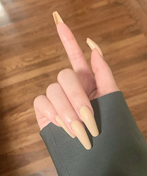 054 Ballerina Shape Salmon Yellow Semi-Matte