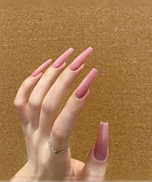 039 Ballerina Shape Strawberry Latte Semi-Matte