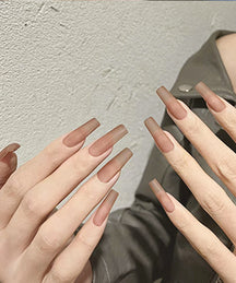 050 Ballerina Shape Milk Tea Semi-Matte
