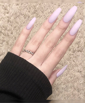053 Ballerina Shape Milky Lavender Semi-Matte