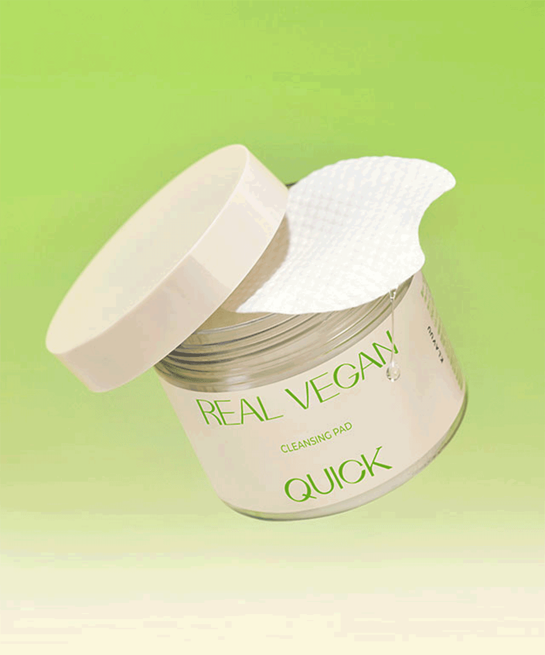 piyonna Real Vegan Cleansing Pad 180ml/50 Sheets Soin de la peau Démaquillage Lingette & Pad démaquillant