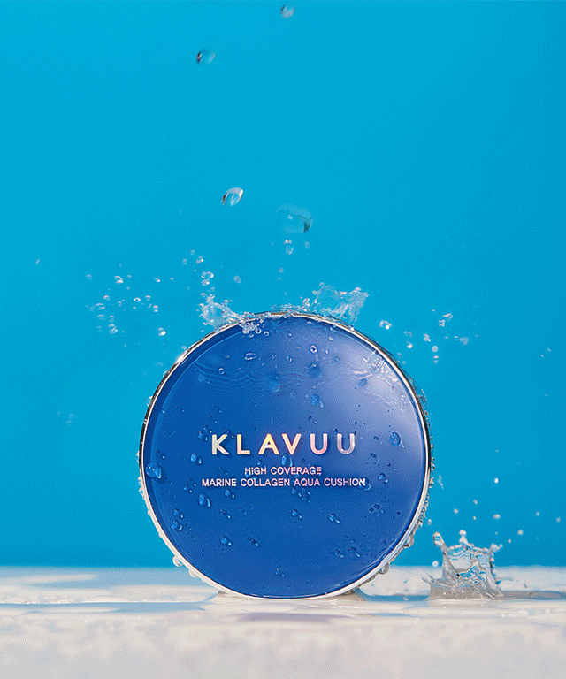 piyonna Blue Pearlsation High Coverage Marine Collagen Aqua Cushion Maquillage Teint Cushion
