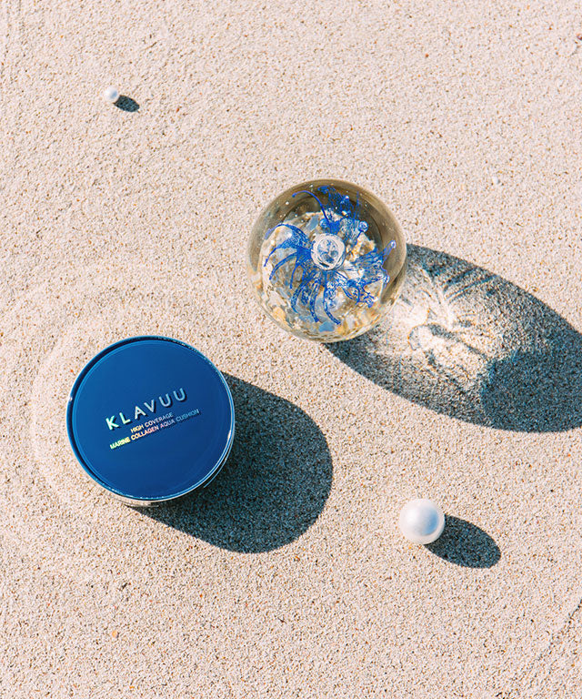 piyonna Blue Pearlsation High Coverage Marine Collagen Aqua Cushion Maquillage Teint Cushion