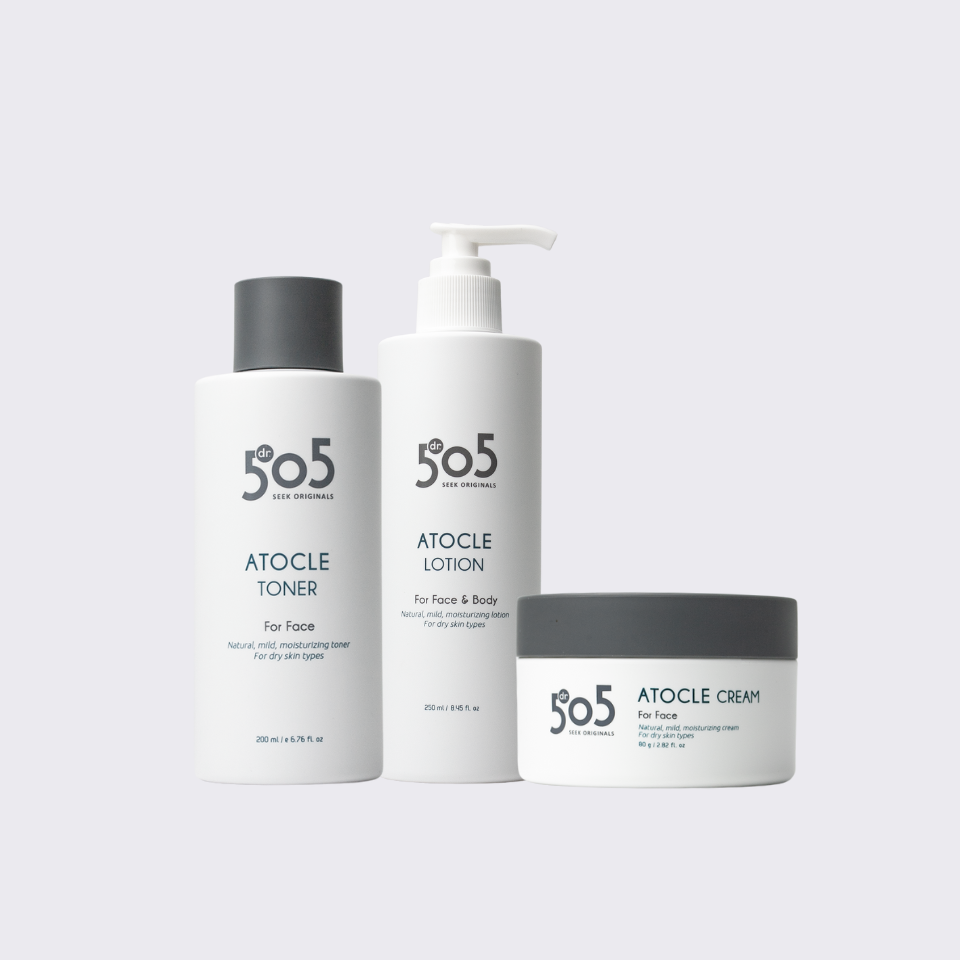 piyonna Doctor505 Atocle 3-Step Solution (Toner/Lotion/Cream) Face Care Skincare Set