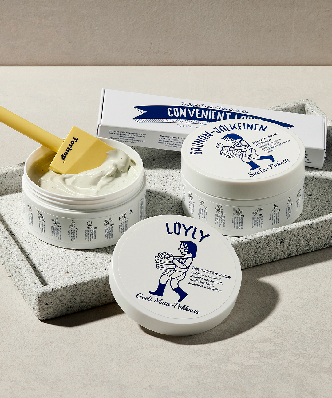 piyonna Loyly Green-mud Collagen Mask 150g Masque Masque à rincer