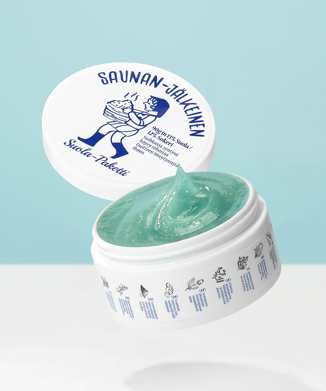 piyonna Saunan Heating Salt Mask 150g Masque Masque à rincer