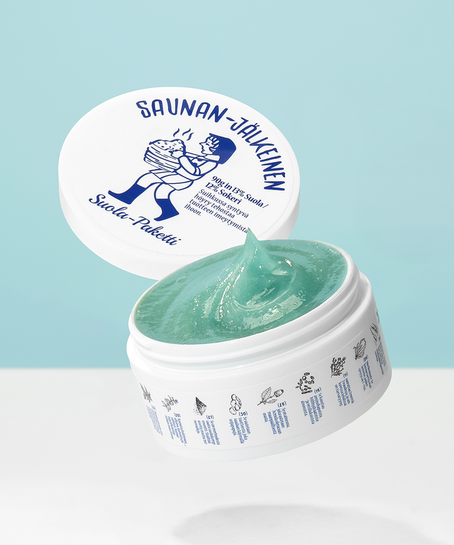 piyonna Saunan Heating Salt Mask 150g Face Mask Wash Off Mask