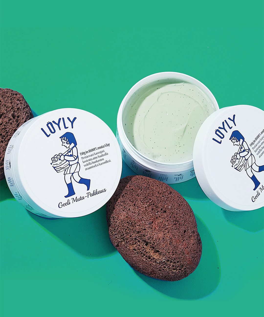 piyonna Loyly Green-mud Collagen Mask 90g Masque Masque à rincer