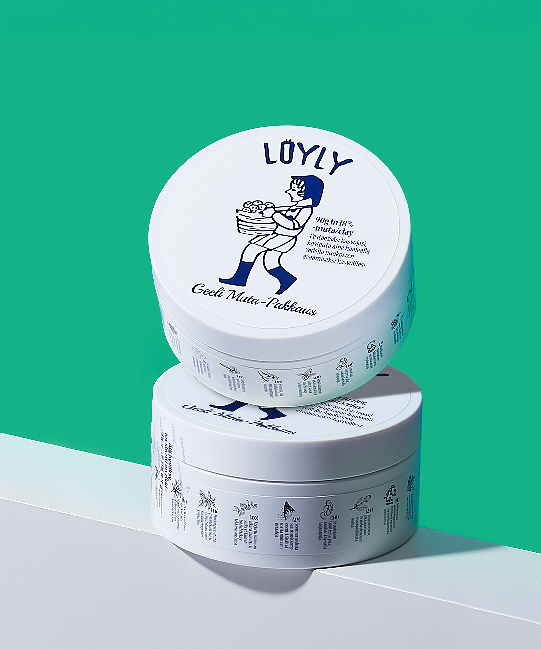 piyonna Loyly Green-mud Collagen Mask 90g Masque Masque à rincer