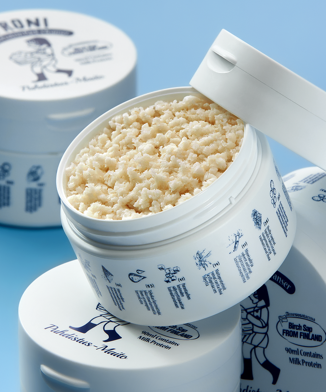 piyonna Proni Salt Peptide Gommage Milk Pack Cleanser Soins visage Démaquillage Huile dém.