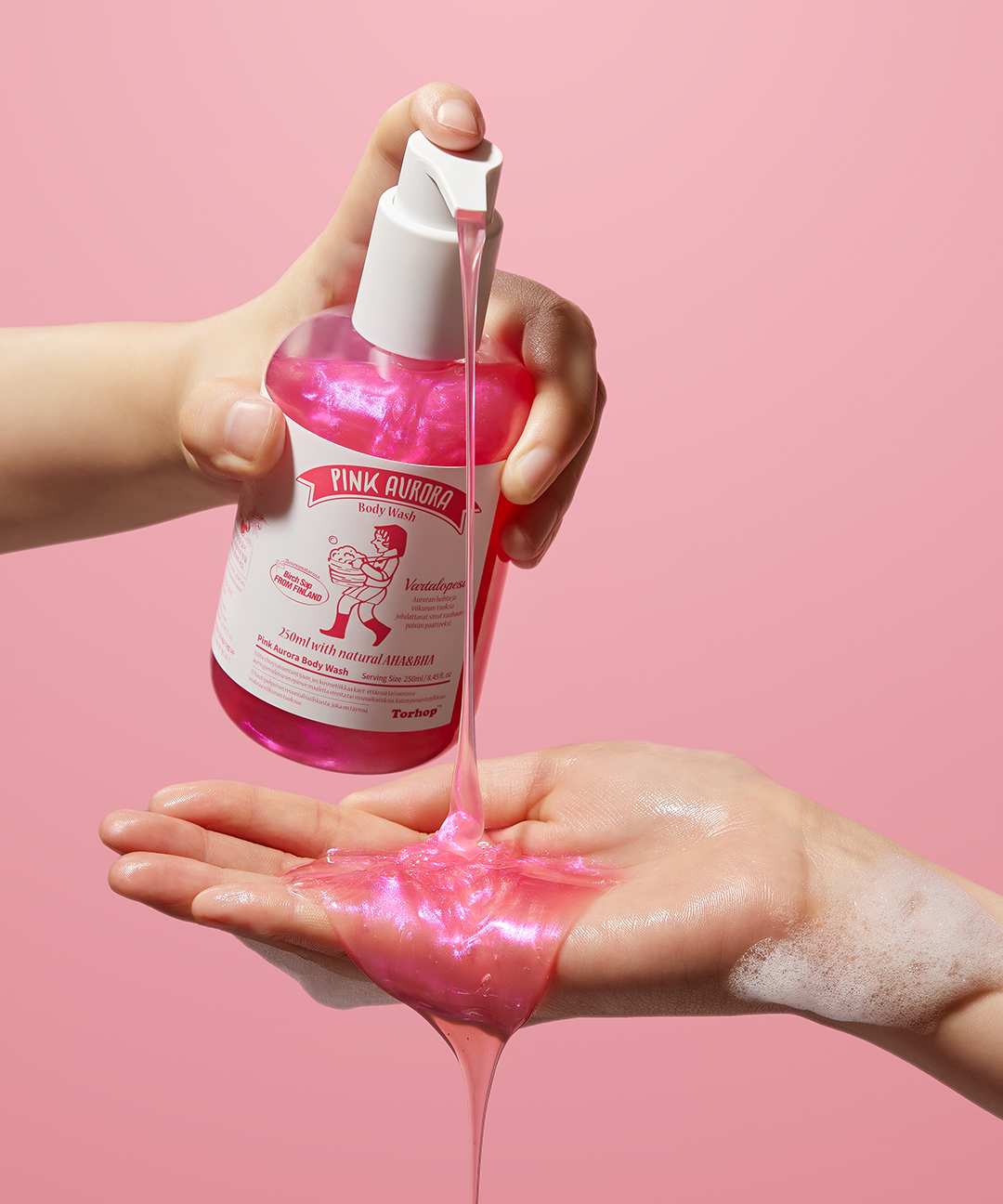 piyonna Pink Aurora Body Wash 250ml Cheveux & Soins corps Soin du corps Gel douche