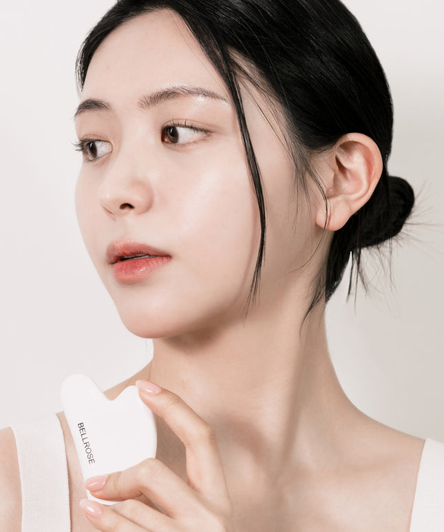 piyonna Ceramic Face Heart Gua Sha Maquillage Access. beauté Outil massage