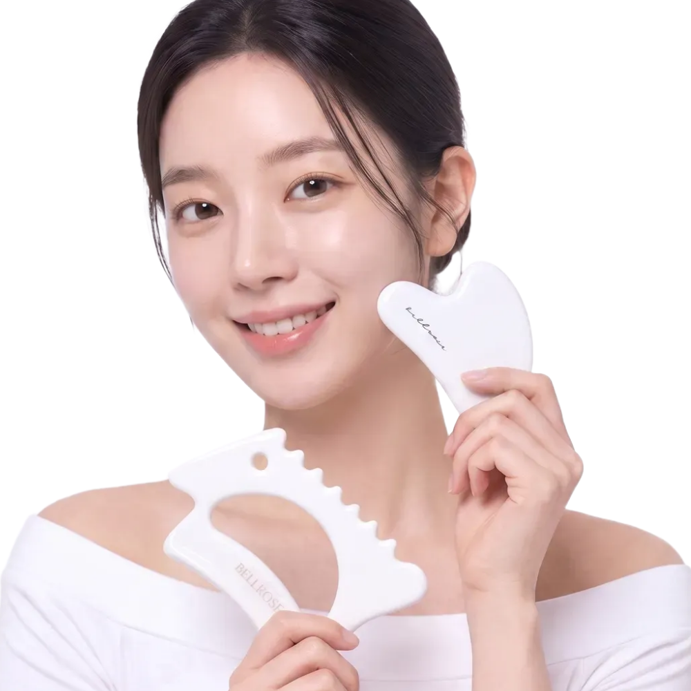 piyonna Ceramic Face Heart Gua Sha Makeup Beauty Tools Massage Tool