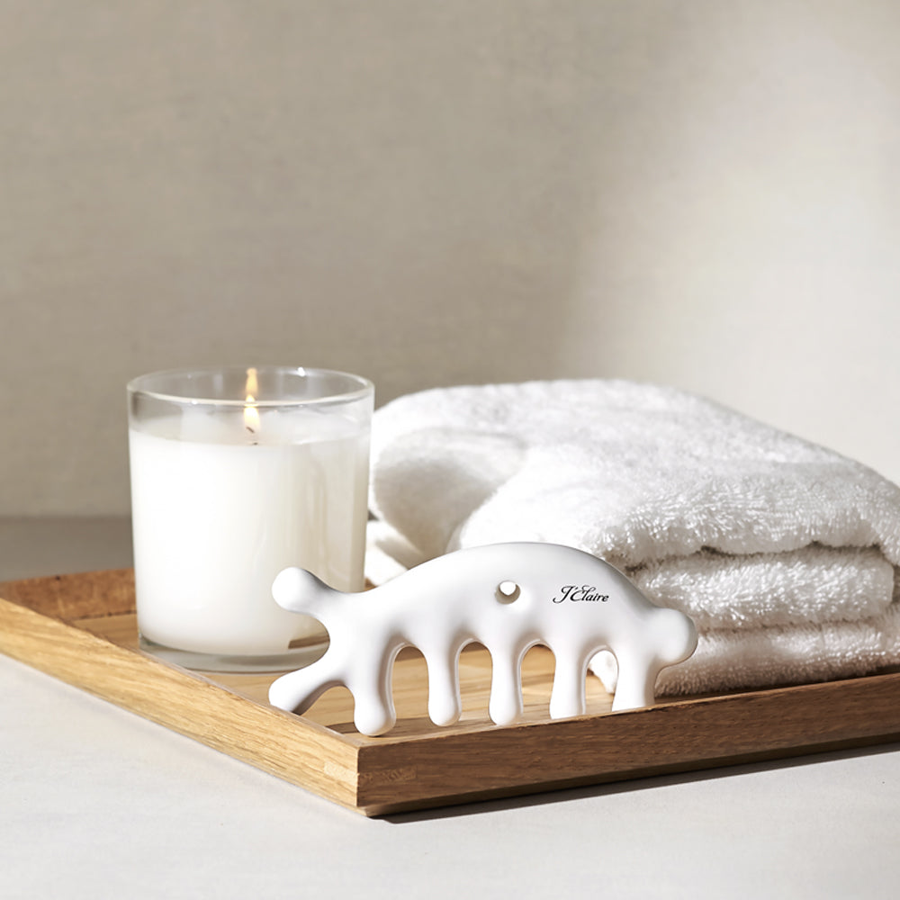 piyonna J.Eclair All-in-One Ceramic Scalp Gua Sha Massage Tool Maquillage Accessoires beauté Outil de massage