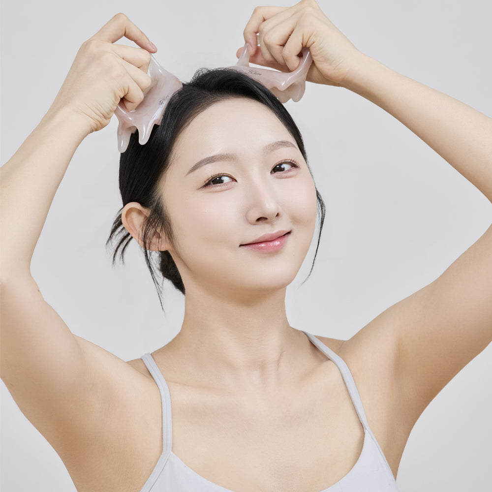 piyonna J.Eclair Line Scalp Body Gua Sha Massage Tool Maquillage Accessoires beauté Outil de massage