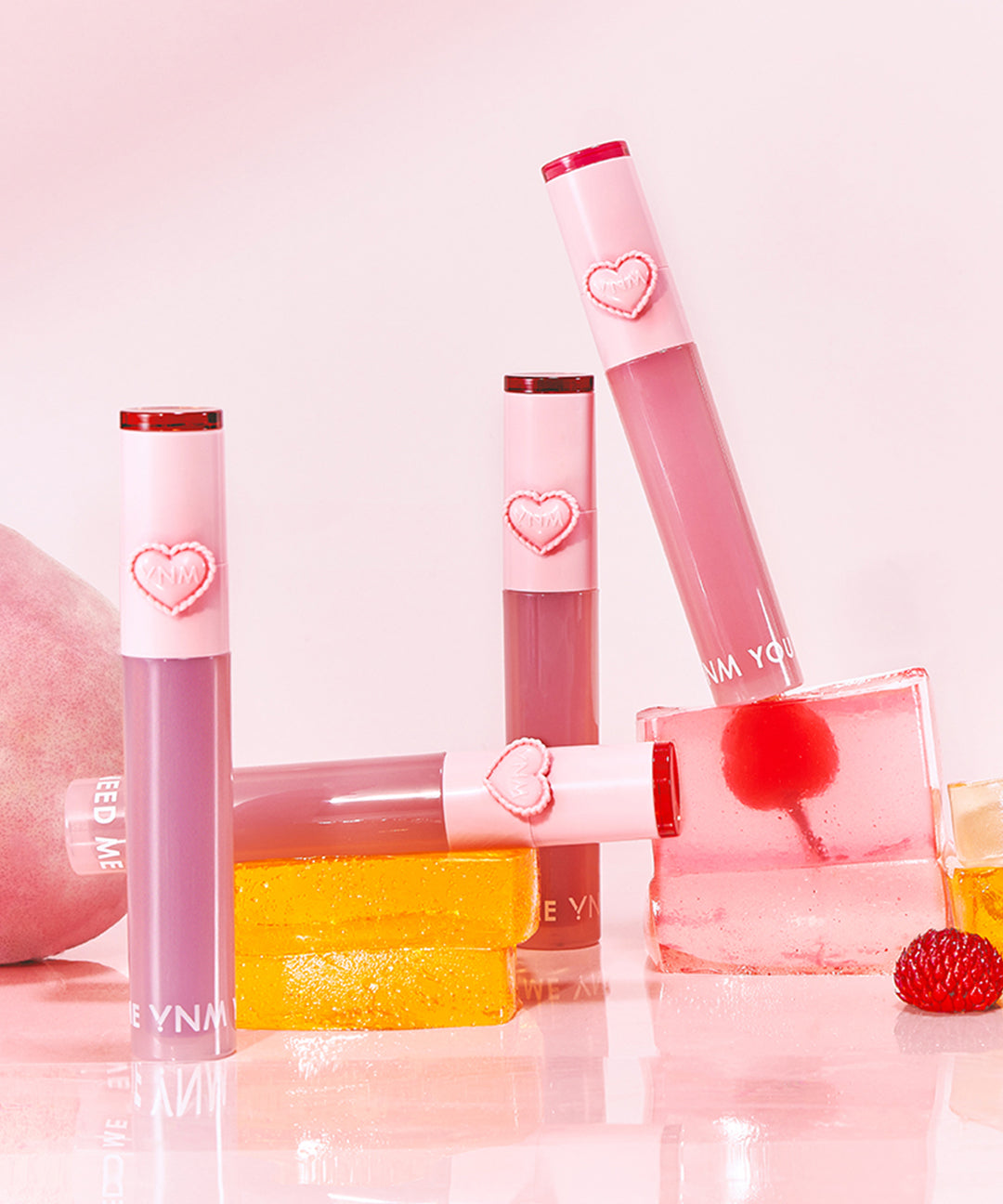 piyonna Heart Jelling 2in1 Tint (Tint + Silicone Brush) 10 Colors Maquillage Lèvres Encre à lèvres