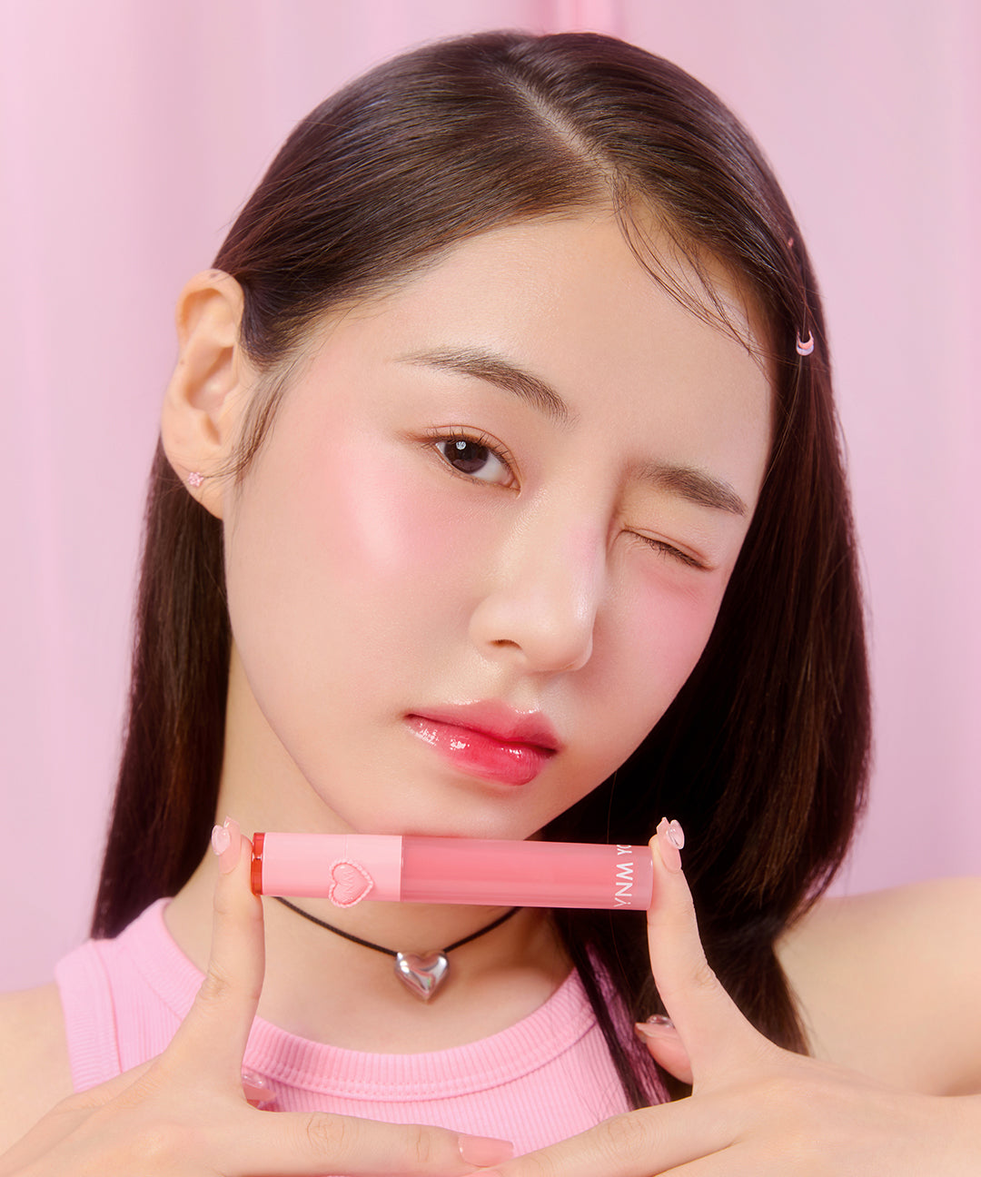 piyonna Heart Jelling 2in1 Tint (Tint + Silicone Brush) 10 Colors Maquillage Lèvres Encre à lèvres