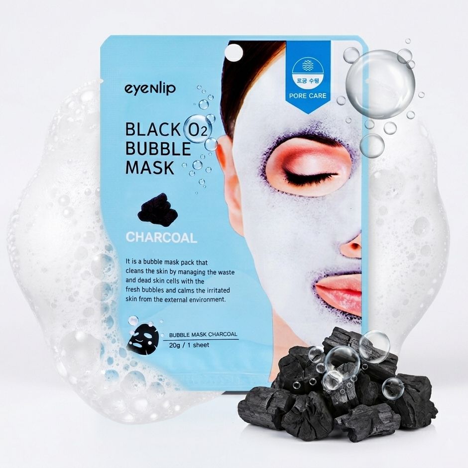 piyonna Pore Pack Bubble Mask Oily Skin Charcoal Carbonated Soin de la peau Masque Masque visage