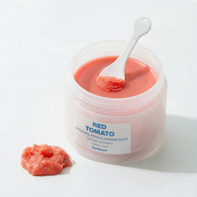 piyonna Sunnycon Red Tomato Bakuchiol PDRN Cleansing Balm Soins visage Démaquillage Huile dém.