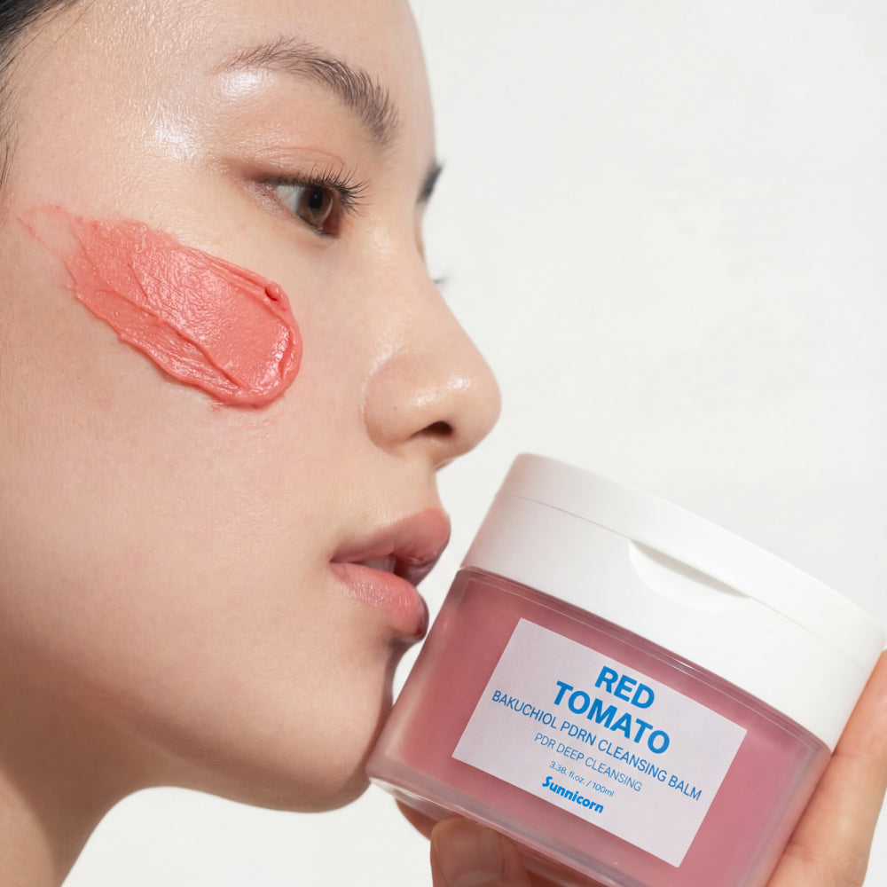 piyonna Sunnycon Red Tomato Bakuchiol PDRN Cleansing Balm Face Care Cleanser Cleansing Oil