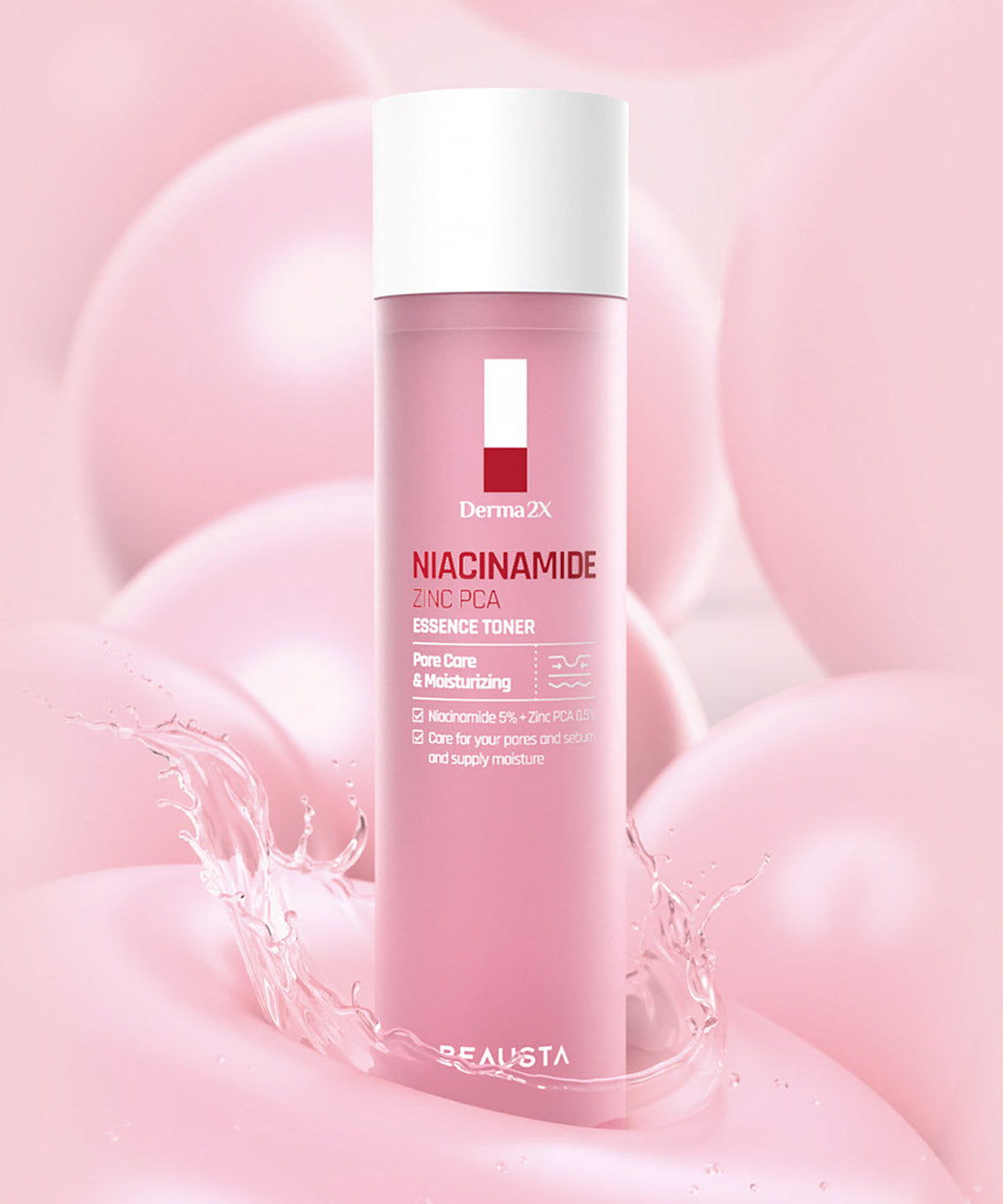 piyonna Beusta Derma2X Niacinamide Zinc PCA Essence Toner 200ml Face Care Toner Liquid Toner