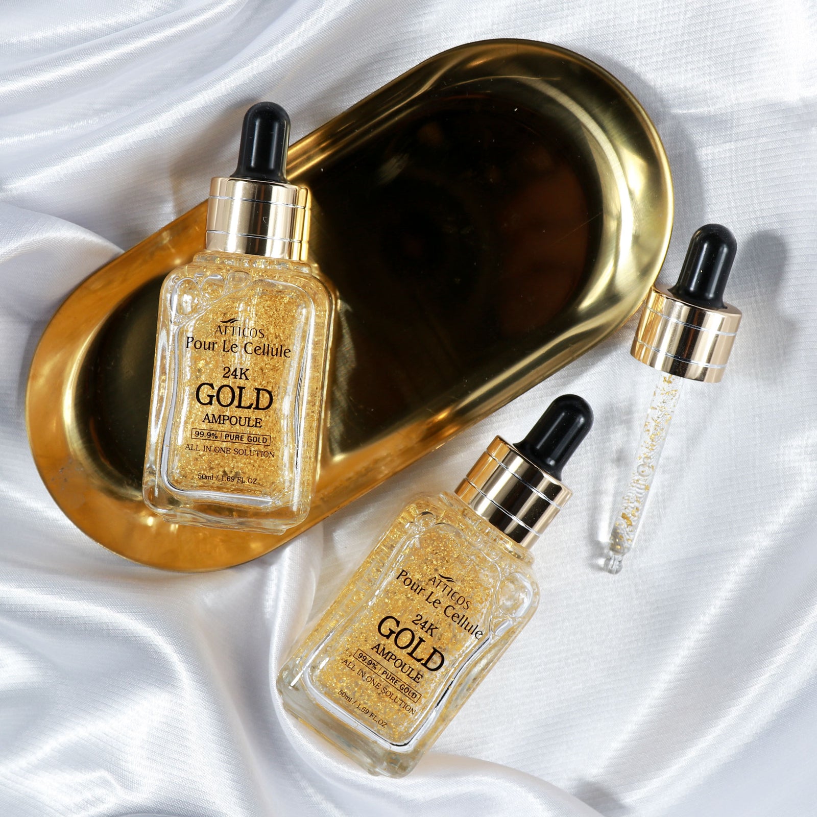 piyonna Atticos 24K Gold Ampoule 50ml Face Care Serum