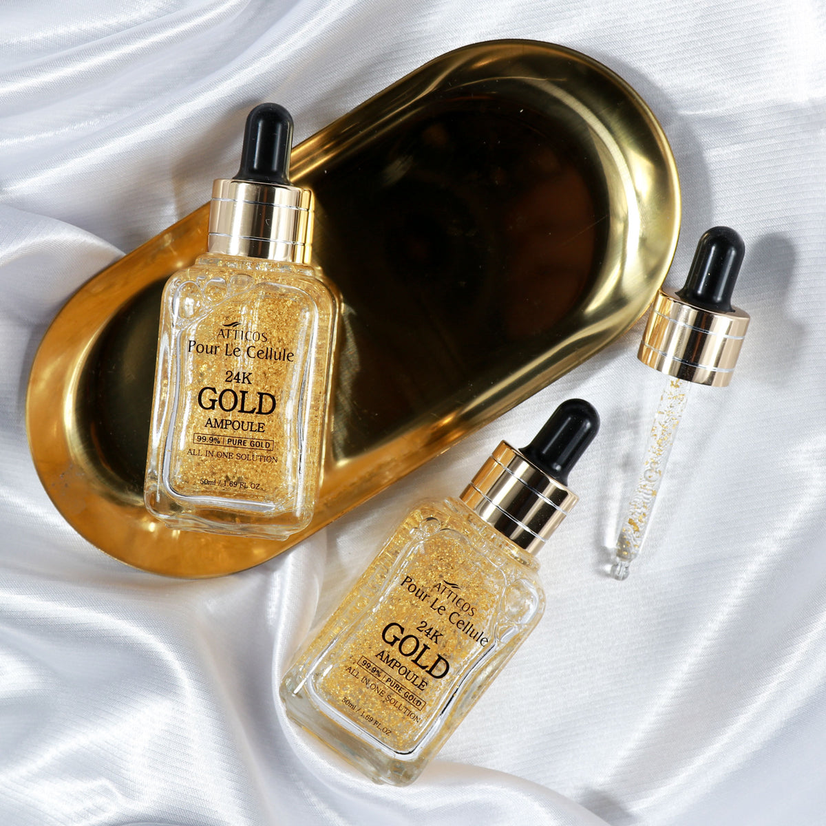 piyonna Atticos 24K Gold Ampoule 50ml Face Care Serum